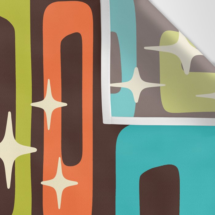 Retro Mid Century Modern Abstract Pattern 632 Wall Tapestry Gallery Image 3