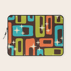 Retro Mid Century Modern Abstract Pattern 632 Laptop Sleeve Gallery Image 1