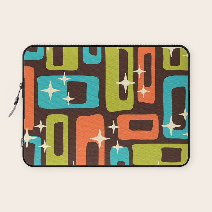 Retro Mid Century Modern Abstract Pattern 632 Laptop Sleeve Gallery Image 1
