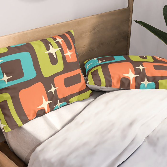 Retro Mid Century Modern Abstract Pattern 632 Pillow Sham Gallery Image 2