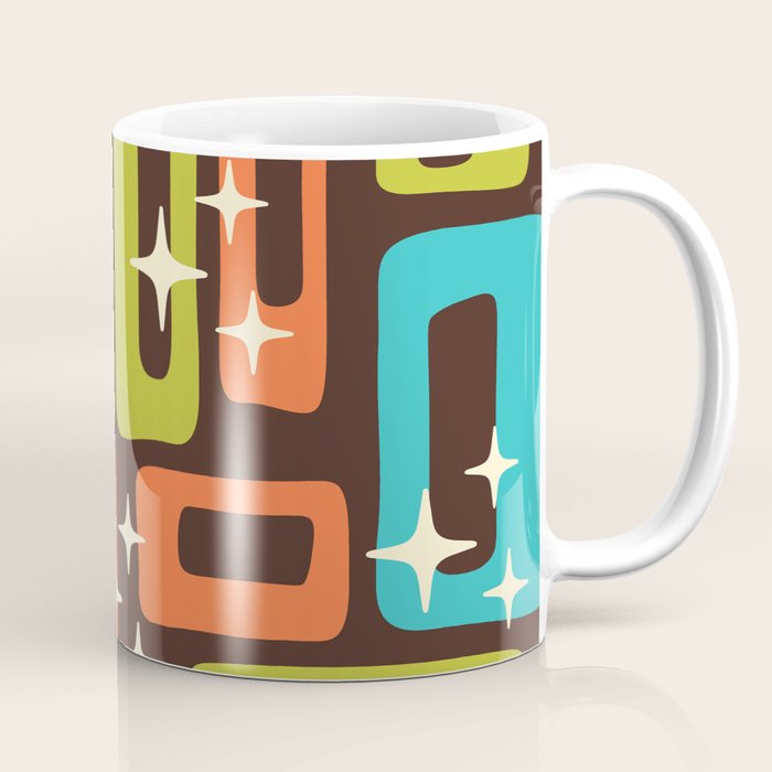 Retro Mid Century Modern Abstract Pattern 632 Coffee Mug Gallery Image 1