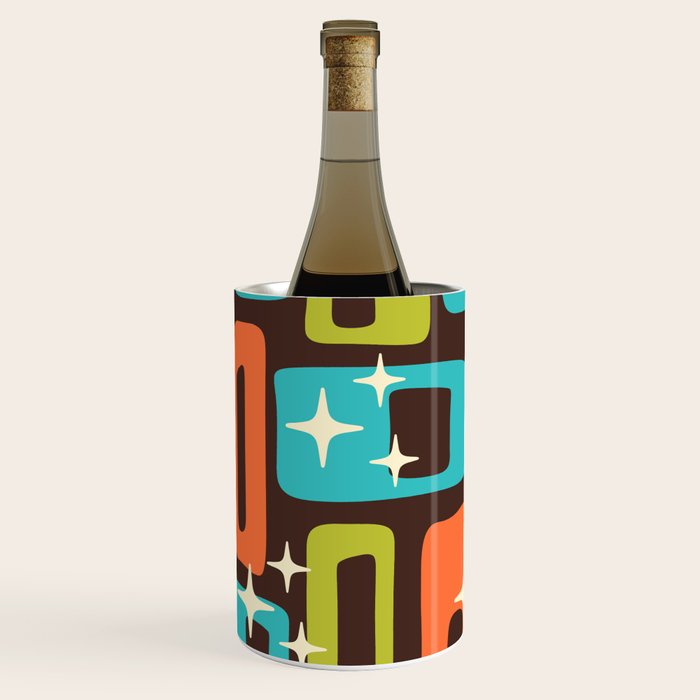 Retro Mid Century Modern Abstract Pattern 632 Wine Chiller Gallery Image 2