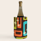 Retro Mid Century Modern Abstract Pattern 632 Wine Chiller Gallery Image 3