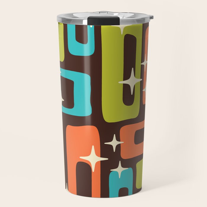 Retro Mid Century Modern Abstract Pattern 632 Travel Mug Gallery Image 1