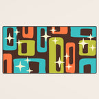 Retro Mid Century Modern Abstract Pattern 632 Desk Mat Gallery Image 3