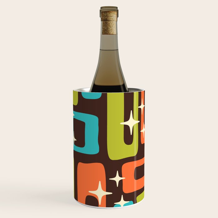 Retro Mid Century Modern Abstract Pattern 632 Wine Chiller Gallery Image 1