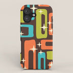 Retro Mid Century Modern Abstract Pattern 632 iPhone Case Gallery Image 1