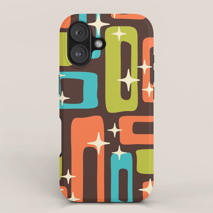 Retro Mid Century Modern Abstract Pattern 632 iPhone Case Gallery Image 1