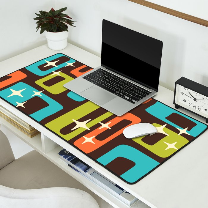 Retro Mid Century Modern Abstract Pattern 632 Desk Mat Gallery Image 2