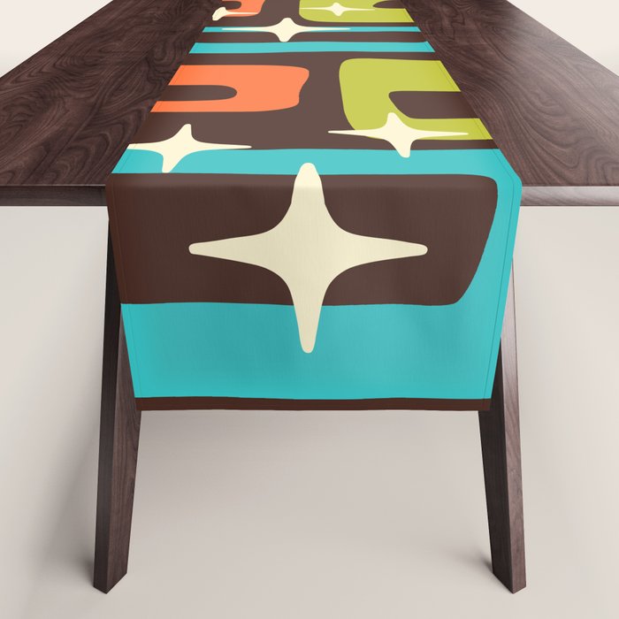 Retro Mid Century Modern Abstract Pattern 632 Table Runner Gallery Image 1