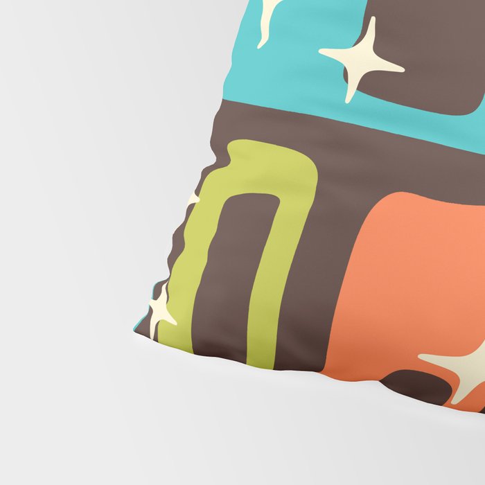 Retro Mid Century Modern Abstract Pattern 632 Pillow Sham Gallery Image 4
