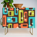 Retro Mid Century Modern Abstract Pattern 632 Credenza Gallery Image 1