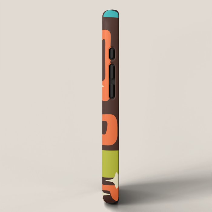 Retro Mid Century Modern Abstract Pattern 632 iPhone Case Gallery Image 2