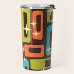 Retro Mid Century Modern Abstract Pattern 632 Travel Mug Gallery Image 2
