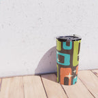 Retro Mid Century Modern Abstract Pattern 632 Travel Mug Gallery Image 4