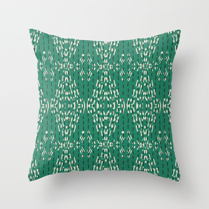 ZOLA KANTHA GREEN Throw Pillow Gallery Image 1