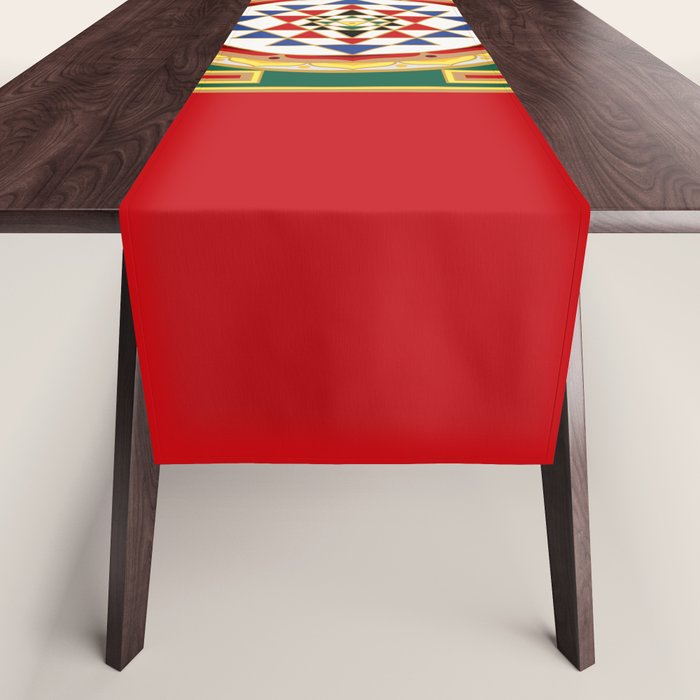 Sri Yantra colored Table Runner Gallery Image 1