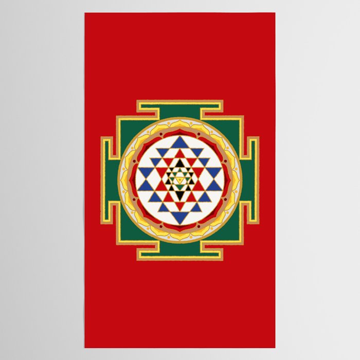 Sri Yantra colored Tablecloth Gallery Image 2