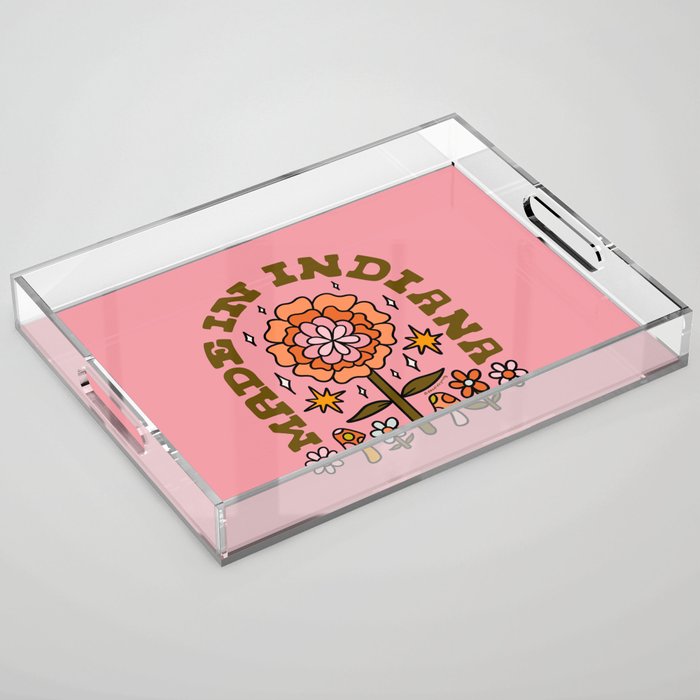 Made In Indiana Acrylic Tray Gallery Image 1