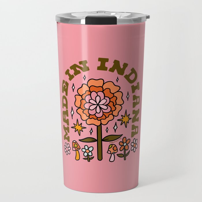 Made In Indiana Travel Mug Gallery Image 1