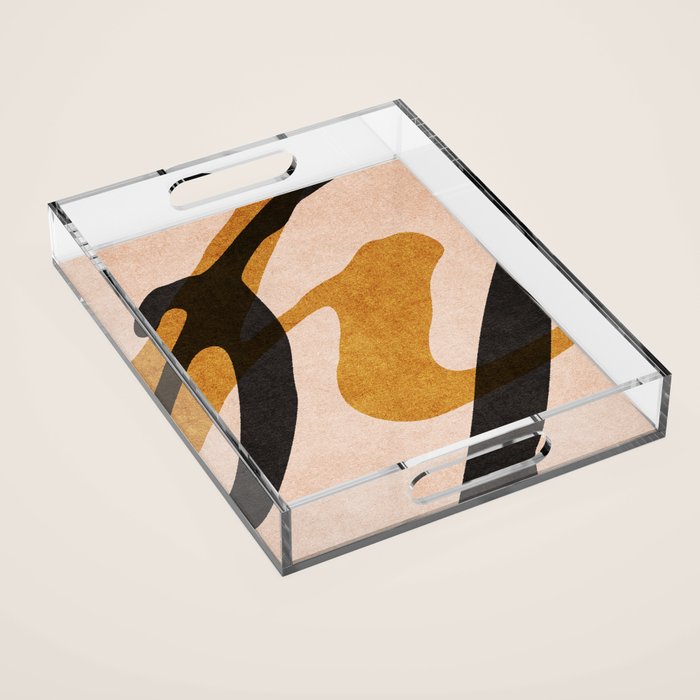 ABSTRACT ALPHABET / Script P Acrylic Tray Gallery Image 1