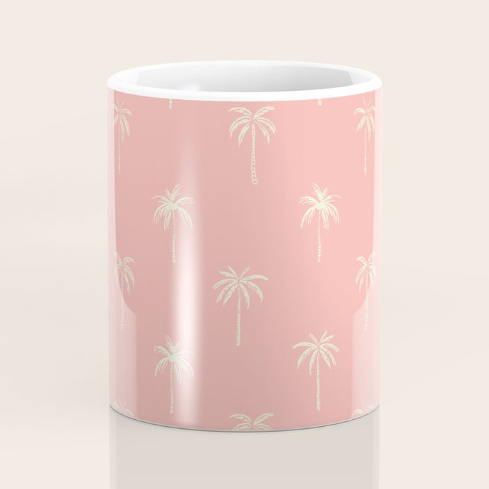 Vintage palm tree beach doodle pattern Coffee Mug Gallery Image 4