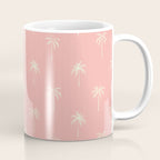 Vintage palm tree beach doodle pattern Coffee Mug Gallery Image 1