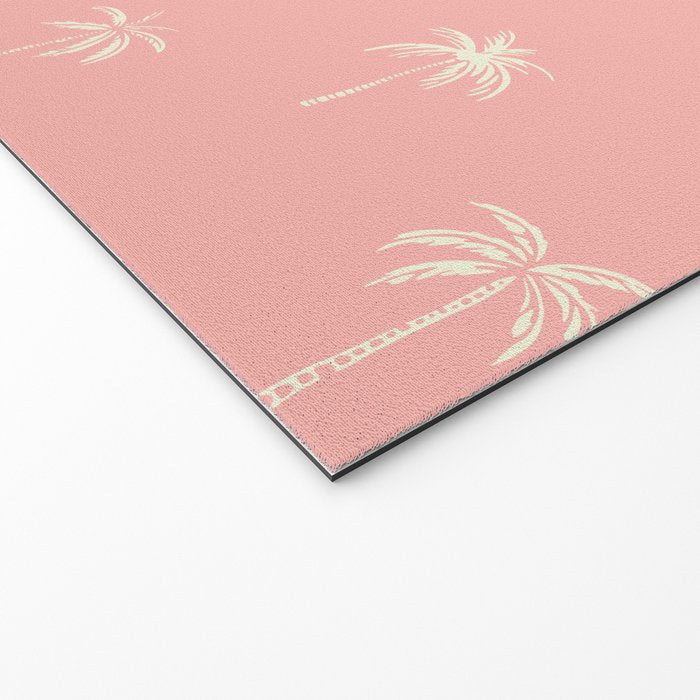 Vintage palm tree beach doodle pattern Welcome Mat Gallery Image 2