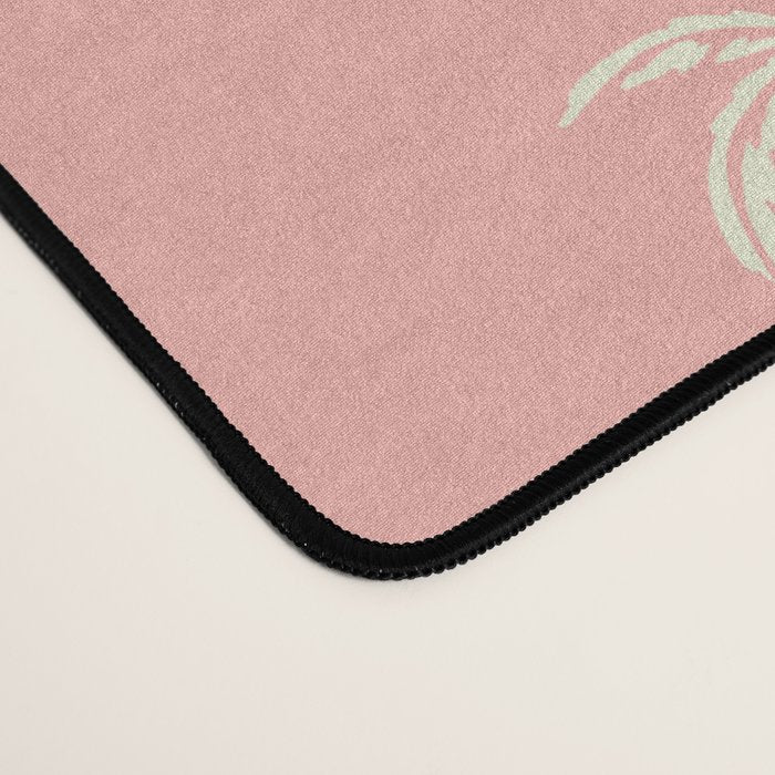 Vintage palm tree beach doodle pattern Desk Mat Gallery Image 4