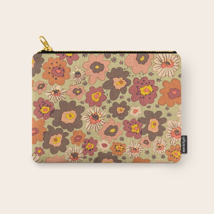 Scented petals II floral pattern Carry All Pouch Gallery Image 1