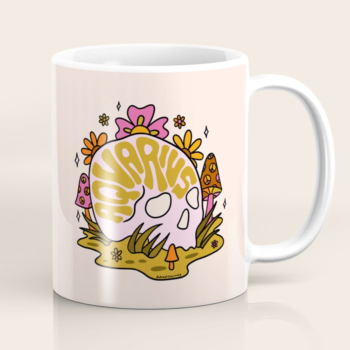 Aquarius Skull Coffee Mug Gallery Image 1