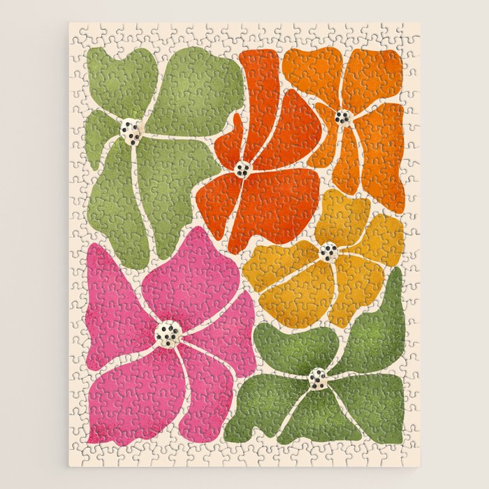 70's Florals Jigsaw Puzzle Gallery Image 1