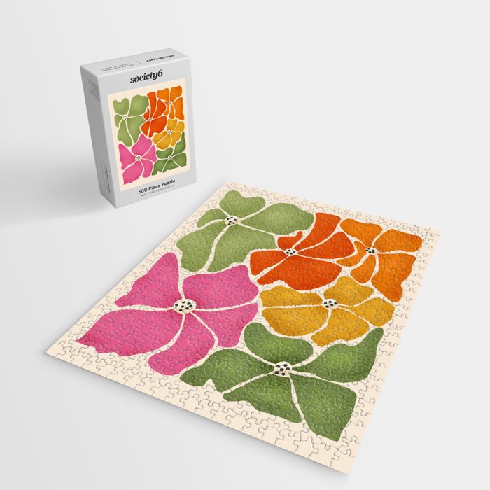 70's Florals Jigsaw Puzzle Gallery Image 2