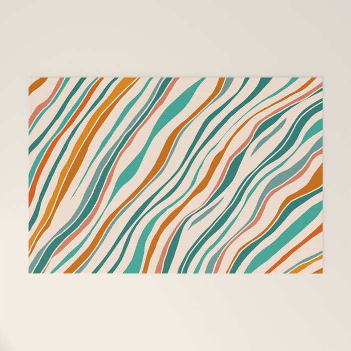 Southwest Abstract Stripes Welcome Mat Gallery Image 1