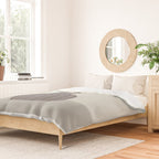 Wildflower bouquet in vase illustration - pantone brown mocha mousse Duvet Cover Gallery Image 2