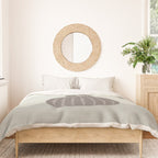 Wildflower bouquet in vase illustration - pantone brown mocha mousse Duvet Cover Gallery Image 3