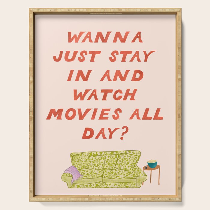 Watch Movies All Day Serving Tray Gallery Image 1