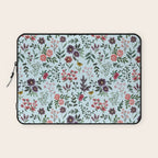 Bright Watercolor Flower - Blue Laptop Sleeve Gallery Image 1