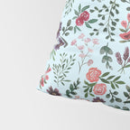 Bright Watercolor Flower - Blue Pillow Sham Gallery Image 4