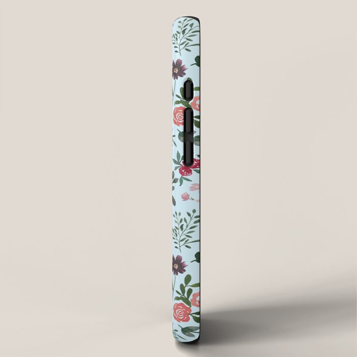 Bright Watercolor Flower - Blue iPhone Case Gallery Image 2