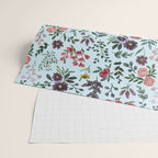 Bright Watercolor Flower - Blue Wrapping Paper Gallery Image 2