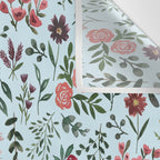 Bright Watercolor Flower - Blue Wall Tapestry Gallery Image 3