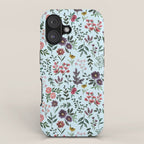 Bright Watercolor Flower - Blue iPhone Case Gallery Image 1
