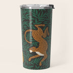 Leopard Vase - midnight Travel Mug Gallery Image 2