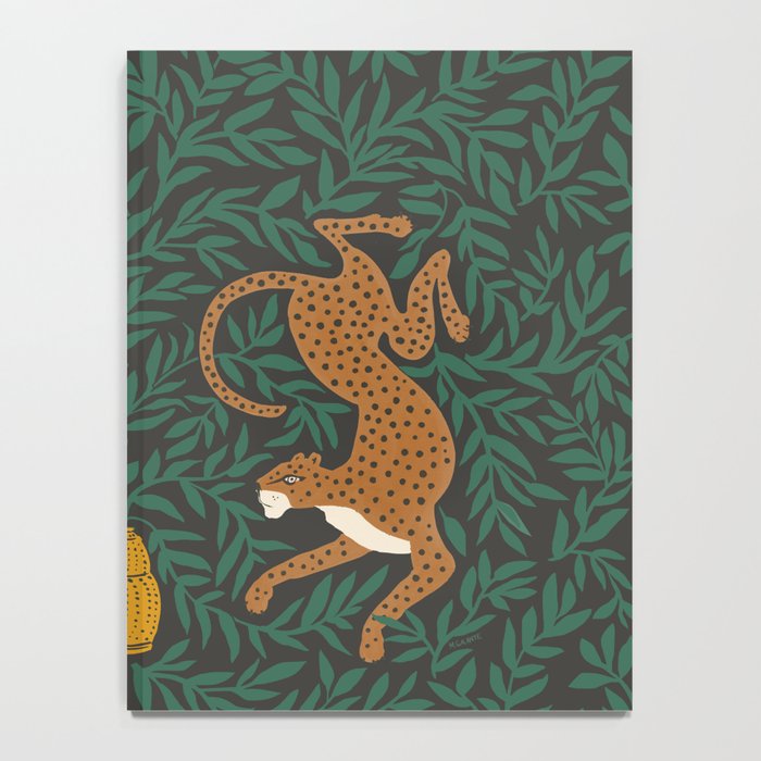 Leopard Vase - midnight Notebook Gallery Image 4