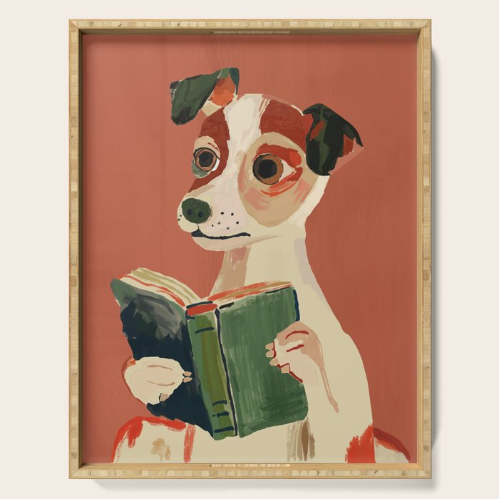 The Bookish Dog Serving Tray Gallery Image 1