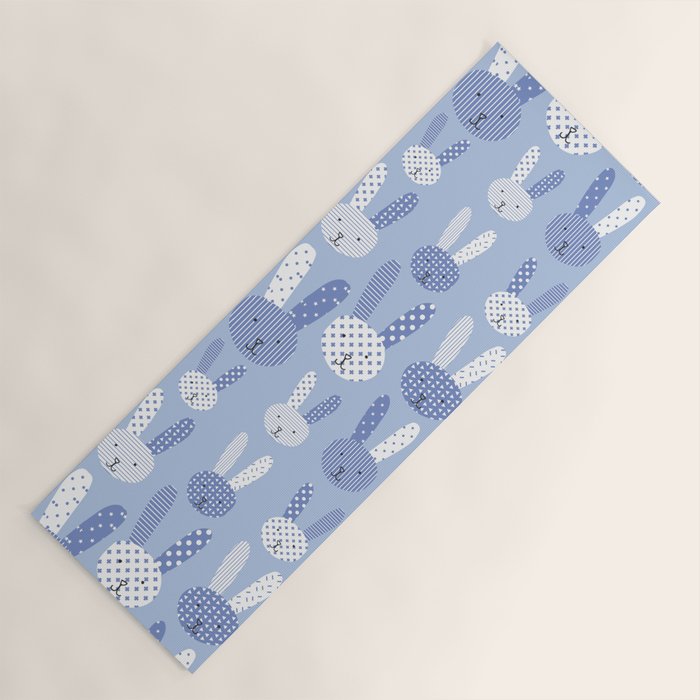 Blue Bunny Yoga Mat Gallery Image 1