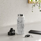 Oklahoma City White Map Water Bottle Gallery Image 5