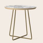 Oklahoma City White Map Side Table Gallery Image 1