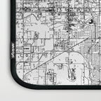 Oklahoma City White Map Laptop Sleeve Gallery Image 3